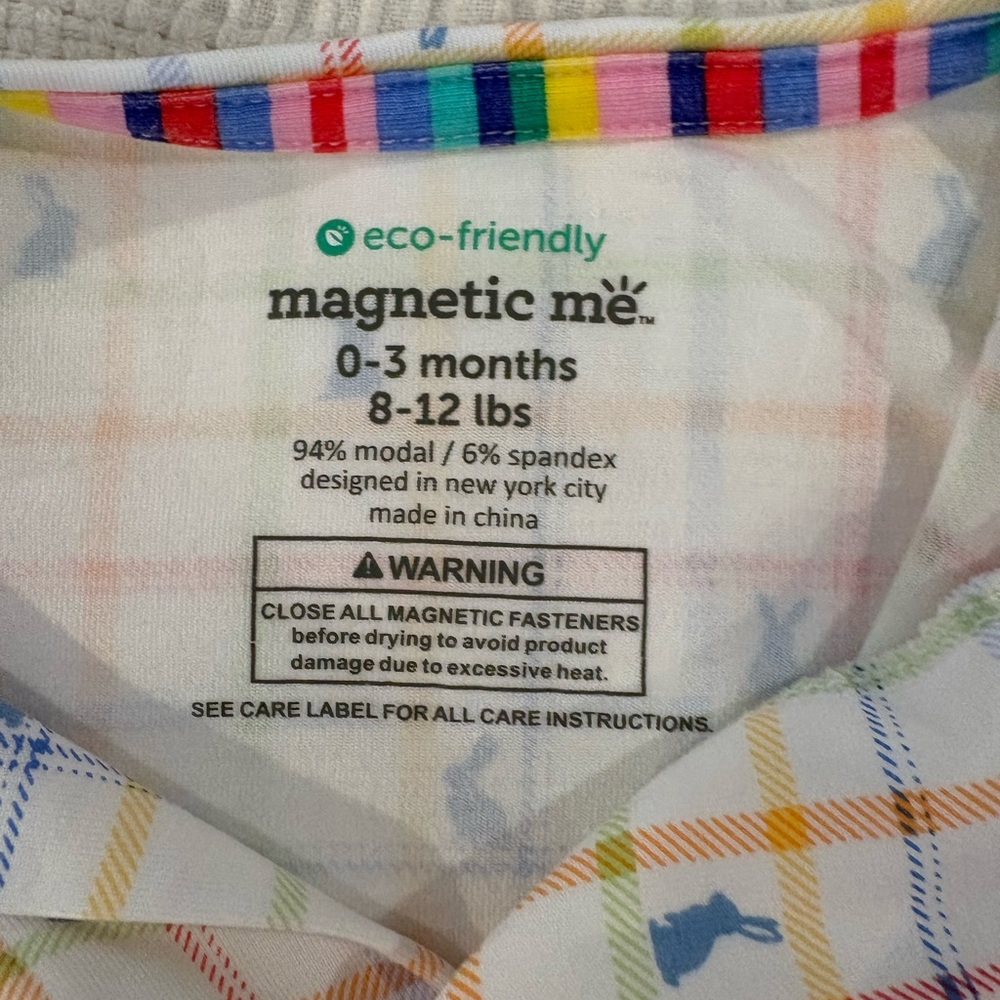 Magnetic Me Baby Pajamas- Multicolor Plaid